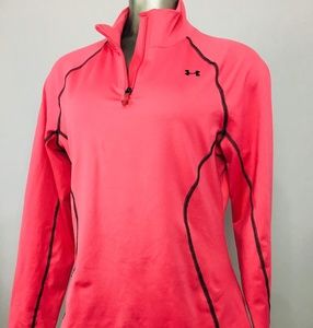 Under Armour Pink Quarterzip ColdGear size Large